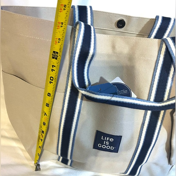 NEW…LIFE IS GOOD brand 4 PIECE SET. Shirt, Hat, Tote and small bag - Picture 6 of 13